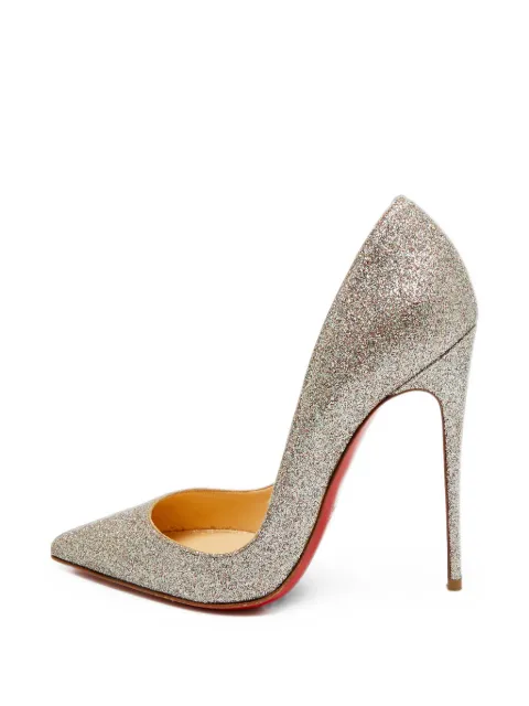 Christian Louboutin Pre-Owned Ballalla heeled pumps Silver 1378230