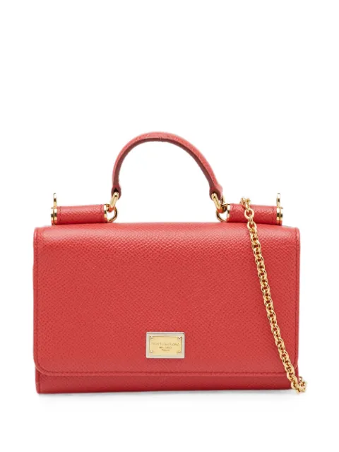 Dolce & Gabbana Pre-Owned Miss Sicily Von Wallet On Chain wallet Red 1368031
