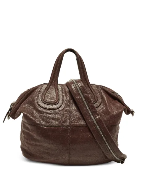 Givenchy Pre-Owned medium Nightingale crackled-effect tote bag Brown 1379837