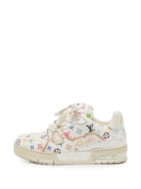 Louis Vuitton Pre-Owned x Takashi Murakami monogram-print sneakers White 1381048