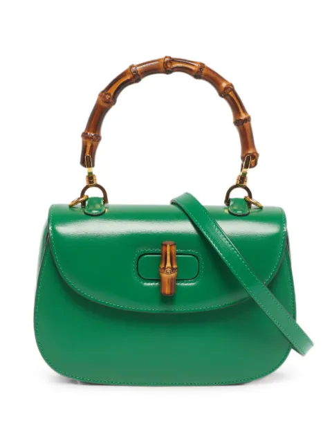 Gucci Pre-Owned mini 1947 Bamboo tote bag Green 1287370