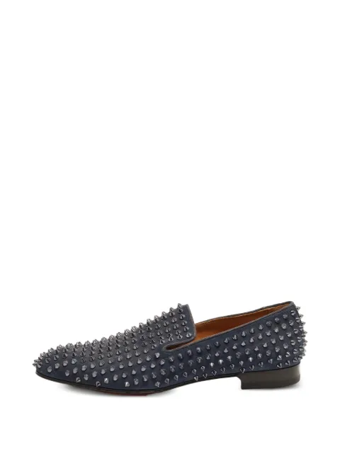 Christian Louboutin Pre-Owned Dandelion Spikes loafers Blue 1378644
