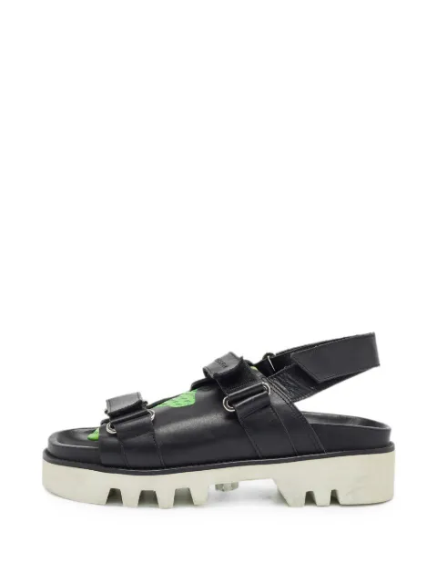 DSQUARED2 touch-strap slingback sandals Black 1377337