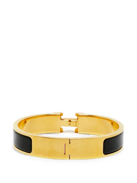 Hermès Pre-Owned Clic H enamel bracelet Gold 1378365