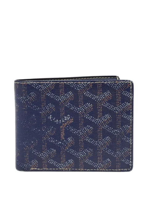 Goyard Pre-Owned 2017 Victoire Goyardine bifold wallet Blue 1377347