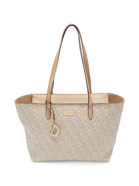 DKNY Vintage monogram-pattern tote bag Neutrals 1377106
