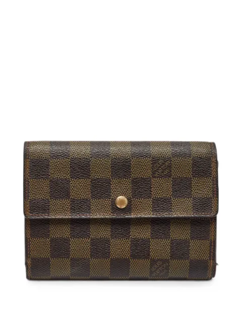 Louis Vuitton Pre-Owned 2005 Porte-Trésor Etui Papiers Damier Ebene wallet Brown 1378500