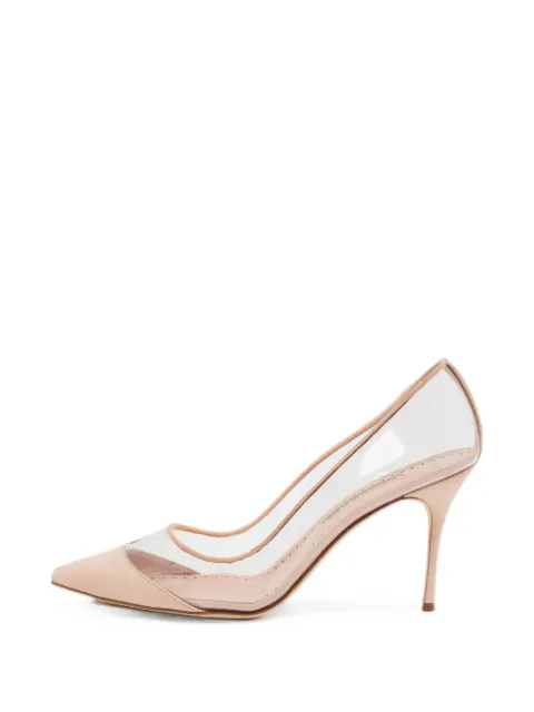 Manolo Blahnik Pachana pointed-toe pumps Neutrals 1380857
