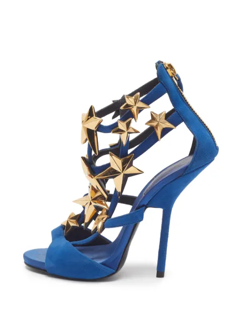Giuseppe Zanotti Vintage star-embellished cage sandals Blue 1377736