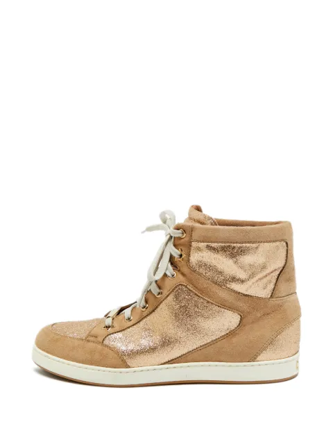 Jimmy Choo Pre-Owned Tokyo high-top sneakers Neutrals 1377966