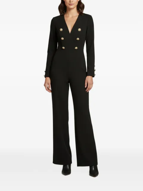 Balmain Pre-Owned double-breasted long-sleeve jumpsuit Black 1376830