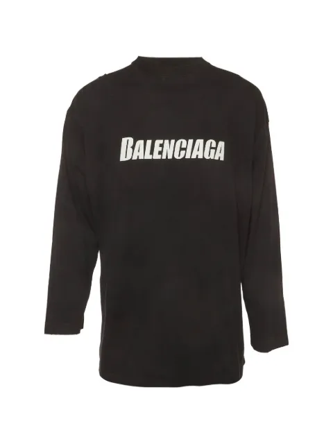 Balenciaga Pre-Owned printed jersey T-shirt Black 1379424