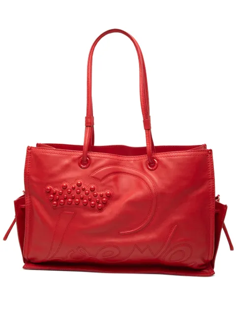 Loewe Pre-Owned 2006 Studded Leather Crown tote bag Red Y9D39G4MEONWJB3C