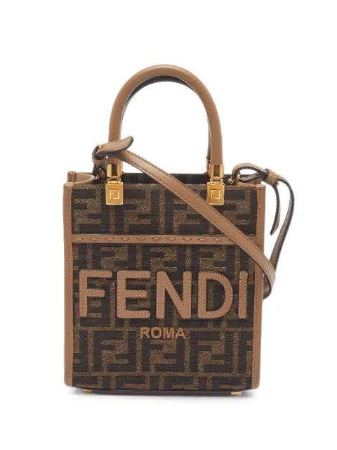 Fendi Pre-Owned 2024 mini Sunshine tote bag Brown 1376850