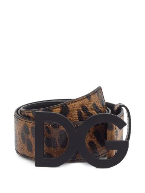 Dolce & Gabbana Pre-Owned leopard-print belt Brown 1378155