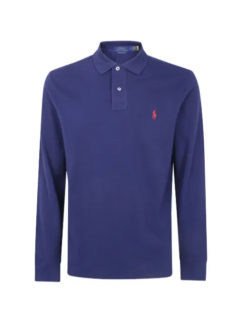 Polo Ralph Lauren long-sleeve cotton polo shirt Blue 710680790046