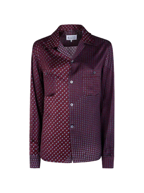 Maison Margiela paisley-print button-up shirt Red S50DT0083M36040