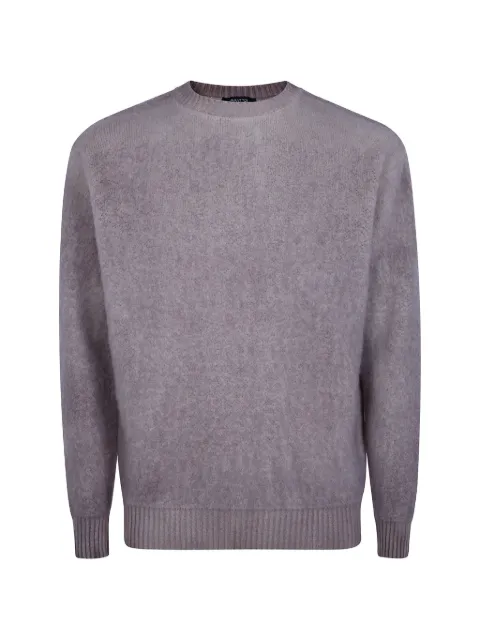 Avant Toi fine-knit crew-neck sweater Brown 226WU3460CLNVGH