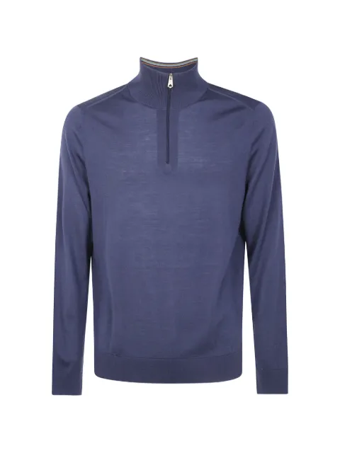 Paul Smith merino quarter-zip sweater Blue M1R971ZW03154