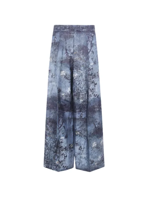 Pierre-Louis Mascia floral-print palazzo trousers Blue JP6822S12956
