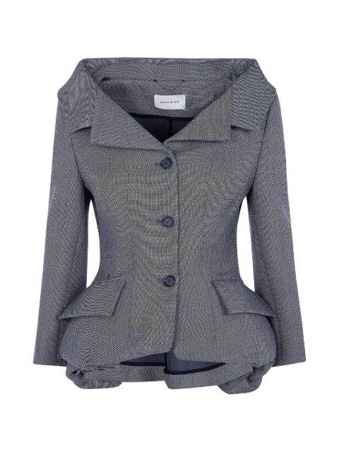 Magda Butrym Off-the-shoulder peplum blazer Grey 101726