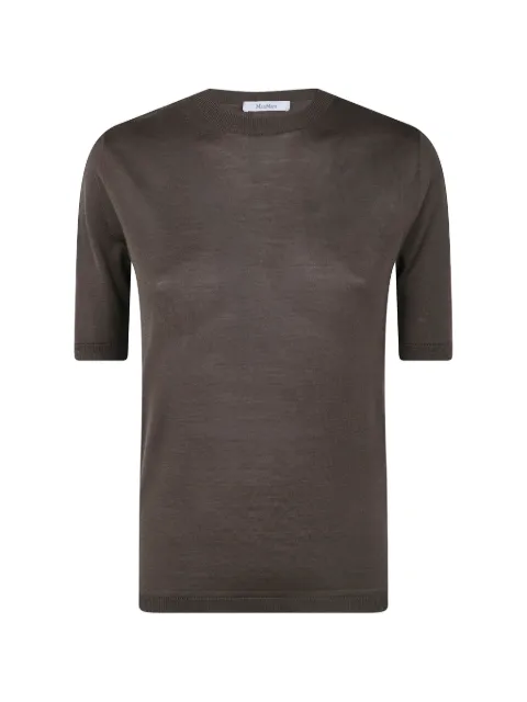 Max Mara Aceti short-sleeve sweater Brown 2621366111600