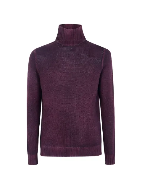 Avant Toi high-neck rib-trimmed sweater Purple 226WU3407CLNVH
