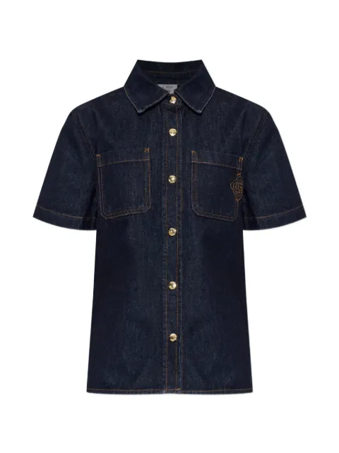 Casablanca short-sleeve denim shirt Blue WPF26DN011010