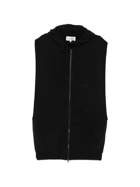 MM6 Maison Margiela hooded sleeveless jacket Black S52HG0042M25014