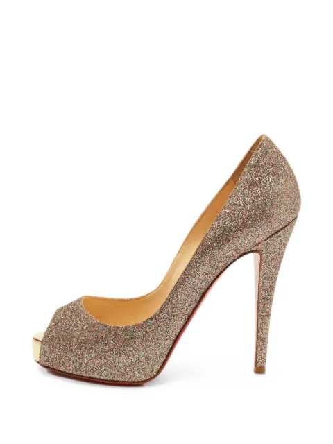 Christian Louboutin Pre-Owned Very Privé heeled pumps Gold 1378406