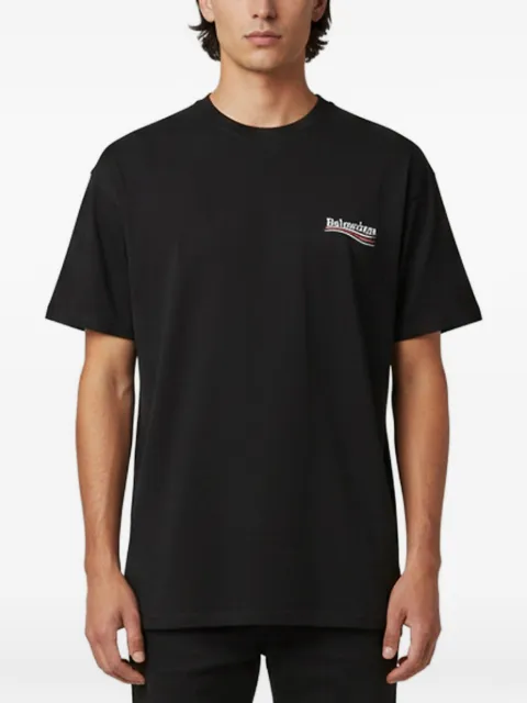 Balenciaga Pre-Owned logo-printed short-sleeved T-shirt Black 1379431