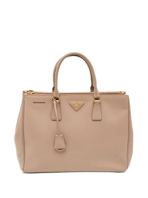 Prada Pre-Owned large Double Zip Saffiano Lux tote bag Pink 1303916
