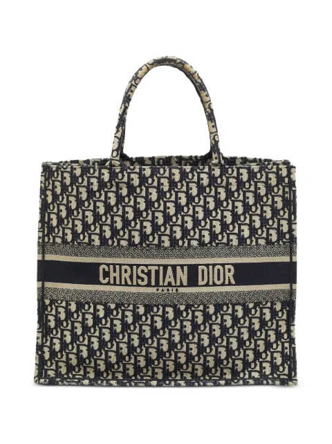 Christian Dior Pre-Owned 2018 Oblique Book tote bag Blue 1377834