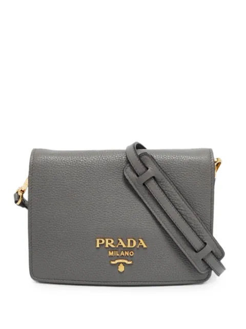 Prada Pre-Owned flap crossbody bag Grey 1380068