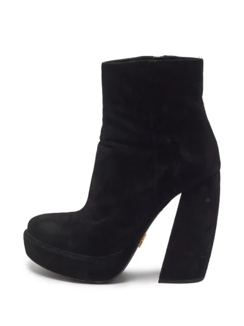 Prada Pre-Owned platform ankle boots Black 1377892