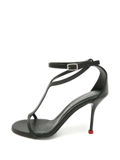 Alexander McQueen Pre-Owned Harness T-strap sandals Black 1377875
