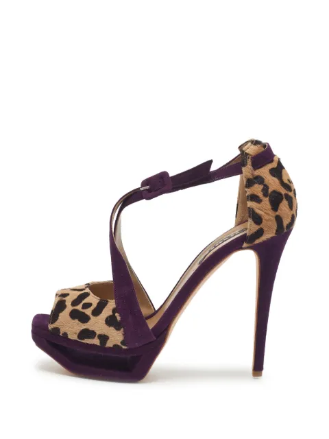 Le Silla Leopard-print platform sandals Purple 1377472