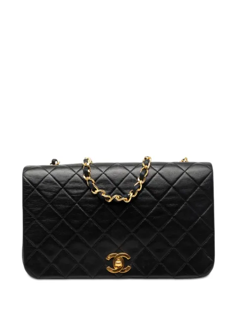CHANEL Pre-Owned 1989-1991 Medium Quilted Lambskin Full Flap crossbody bag Black TUDFL7JJLYVXAGJJ