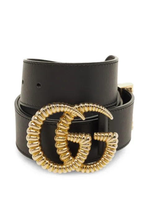 Gucci Pre-Owned GG Marmont Torchon leather belt Black 1377246