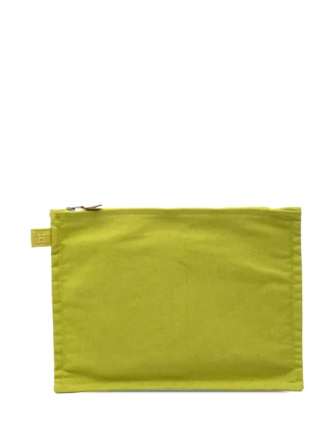 Hermès Pre-Owned 2000-2026 Toile Bora Bora Zip GM pouch Green IK7YUGZN4QTO8BA8