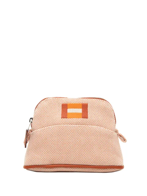 Hermès Pre-Owned 2000-2026 Mini Cotton Bolide Casaque Case pouch Orange 67C40UGTG0KEJPHE