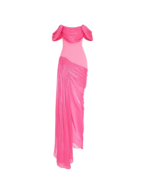 V:PM ATELIER Fatima draped maxi dress Pink FMAVPM