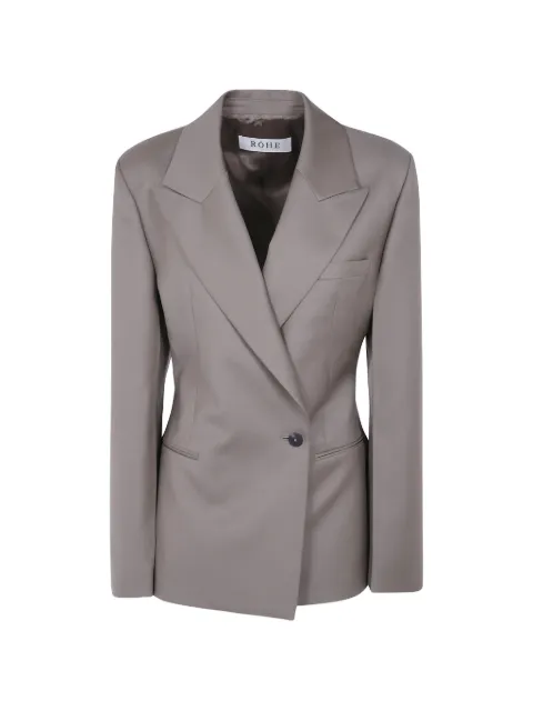 Róhe peak-lapels single-breasted blazer Grey 42011196