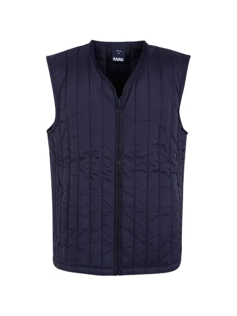 Rains quilted-finish gilet Blue 2196001