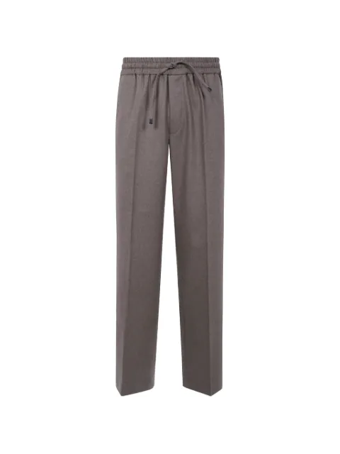 Drôle De Monsieur wide-leg drawstring trousers Brown LBP191WV016