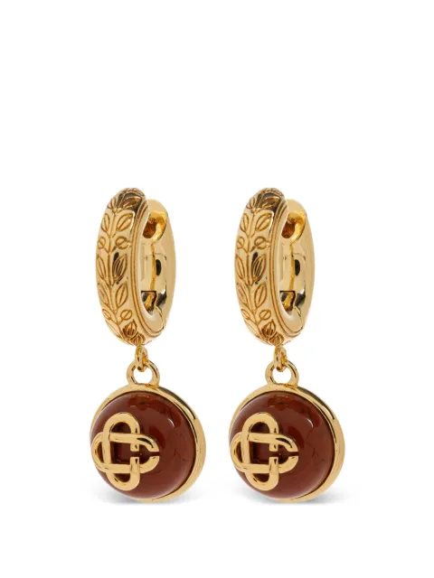 Casablanca engraved hoop earrings Gold APF26JW405010
