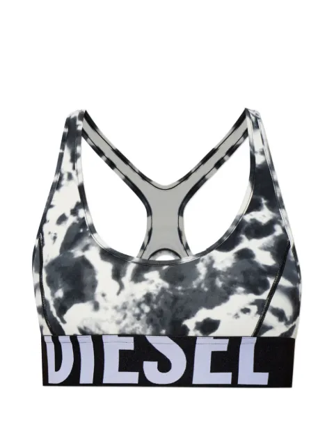 Diesel Allison-D-Pop tie-dye sport bra Black A182770AMEP