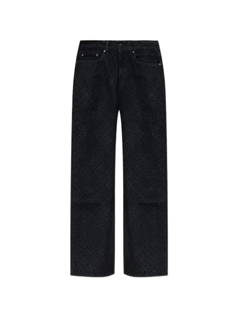 Casablanca monogram-print jeans Black WPF26DN016010