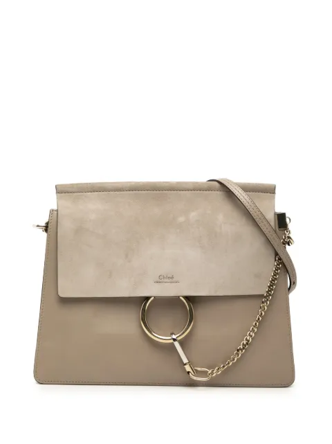 Chloé Pre-Owned 2016 Medium Leather Faye shoulder bag Grey LBEOI03HTXRFFLEH