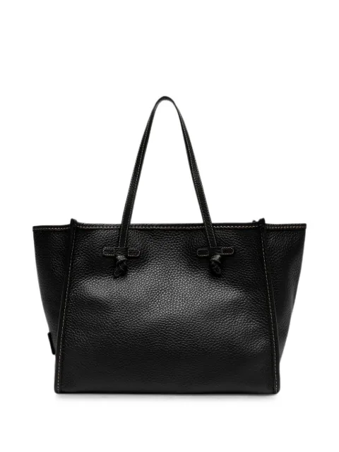 GIANNI CHIARINI Marcella grained leather tote bag Black BS9330BBL